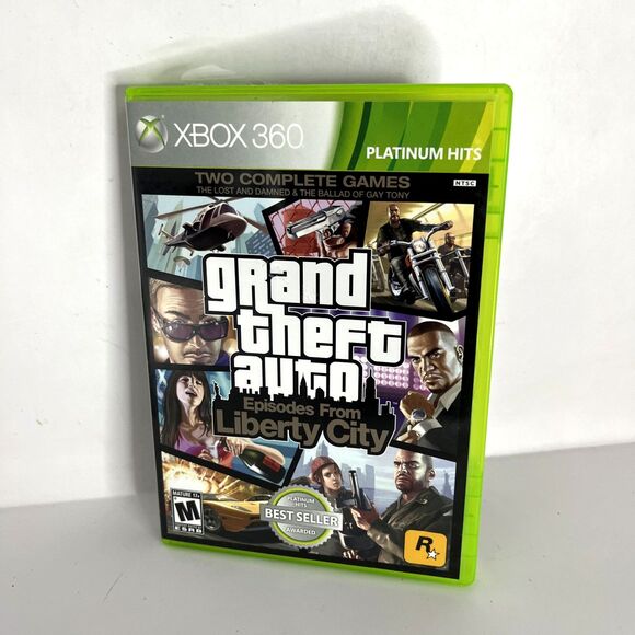 Grand Theft Auto: Episodes From Liberty - Microsoft Xbox 360 No Manual Tested - Picture 1 of 5